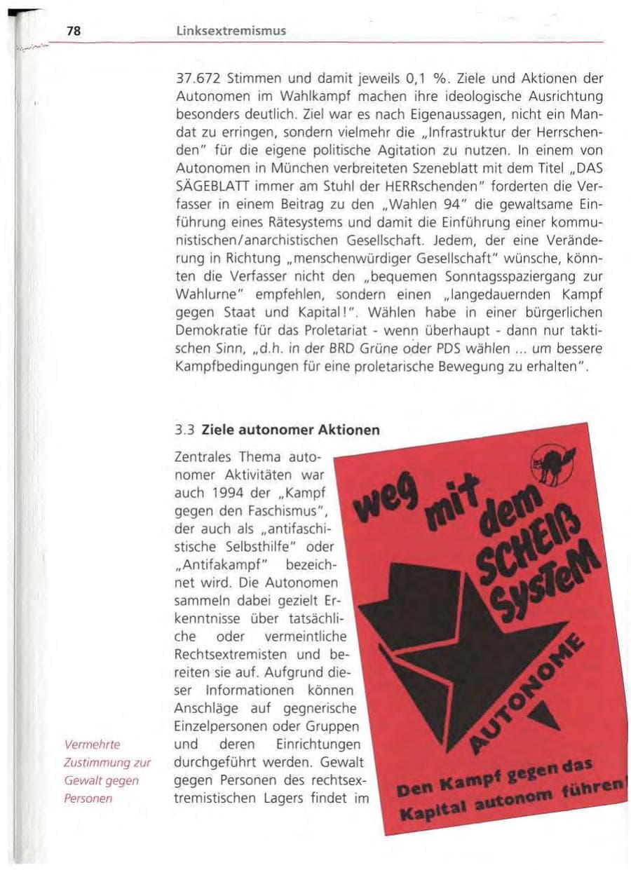Seite 79 des Verfassungsschutzbericht 1994 Bayern