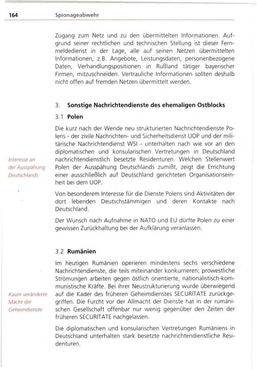 Seite 164 des Verfassungsschutzbericht 1995 Bayern
