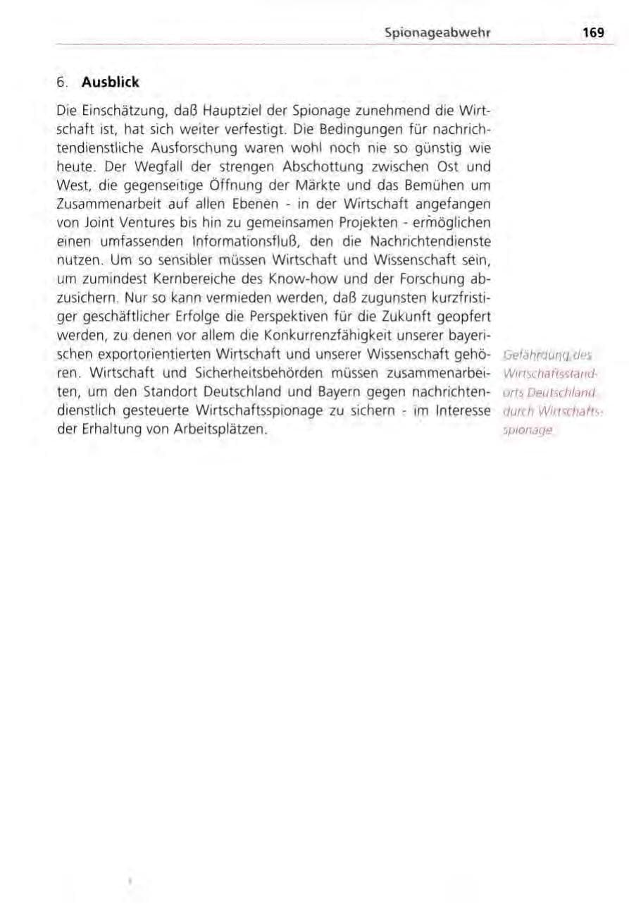 Seite 169 des Verfassungsschutzbericht 1995 Bayern