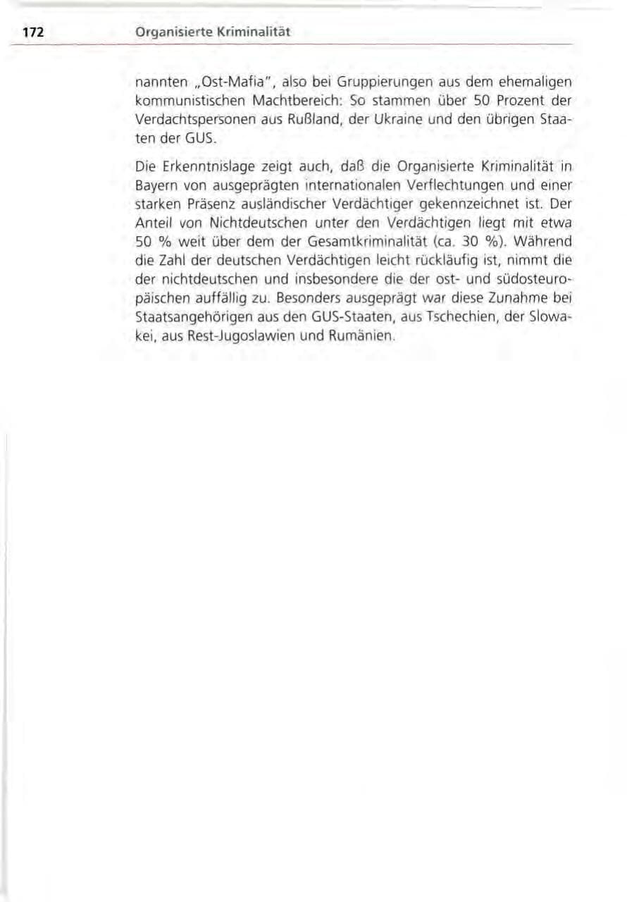 Seite 172 des Verfassungsschutzbericht 1995 Bayern