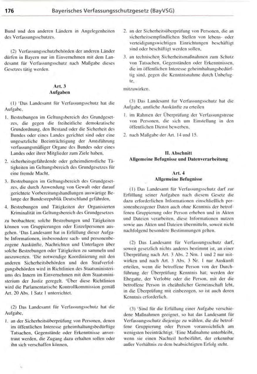 Seite 176 des Verfassungsschutzbericht 1995 Bayern