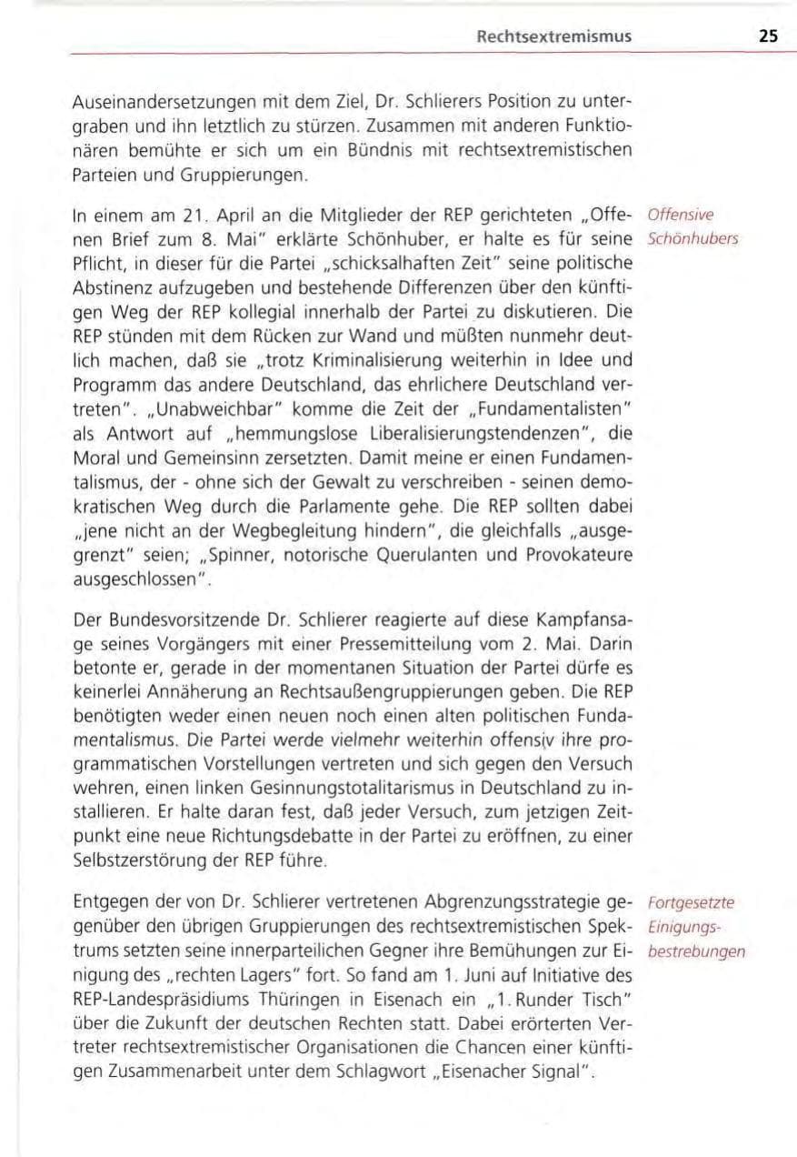Seite 25 des Verfassungsschutzbericht 1995 Bayern