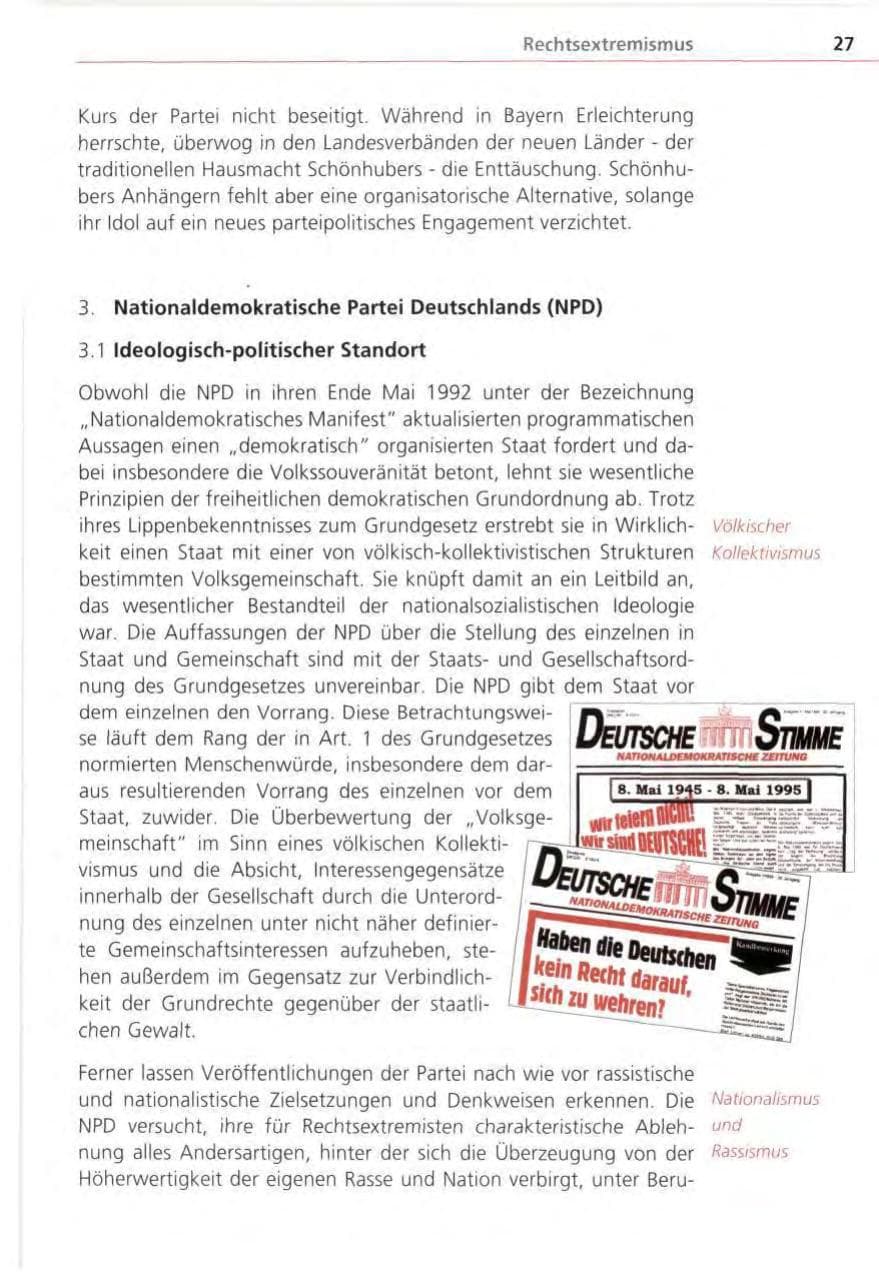 Seite 27 des Verfassungsschutzbericht 1995 Bayern