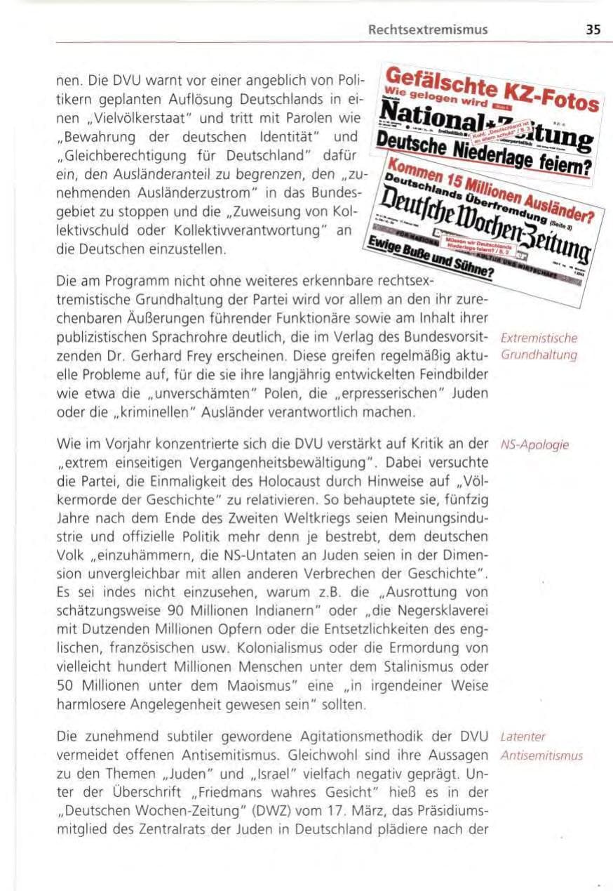 Seite 35 des Verfassungsschutzbericht 1995 Bayern