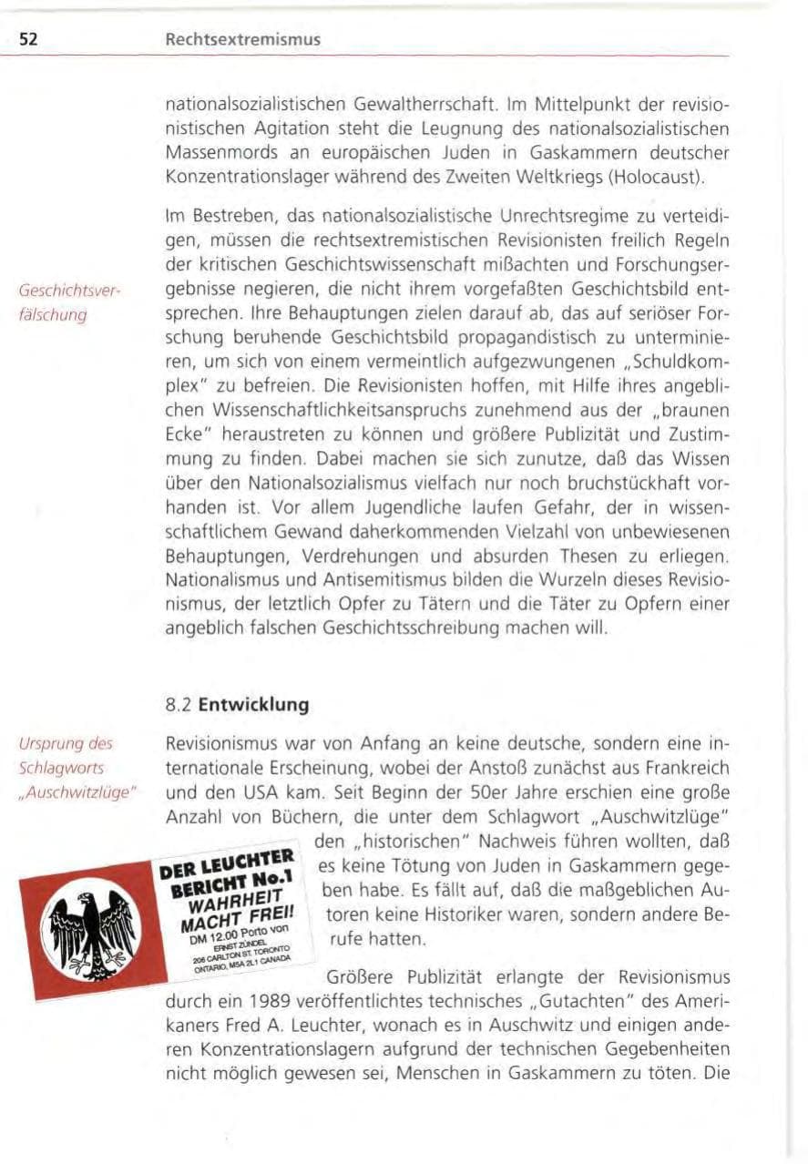 Seite 52 des Verfassungsschutzbericht 1995 Bayern