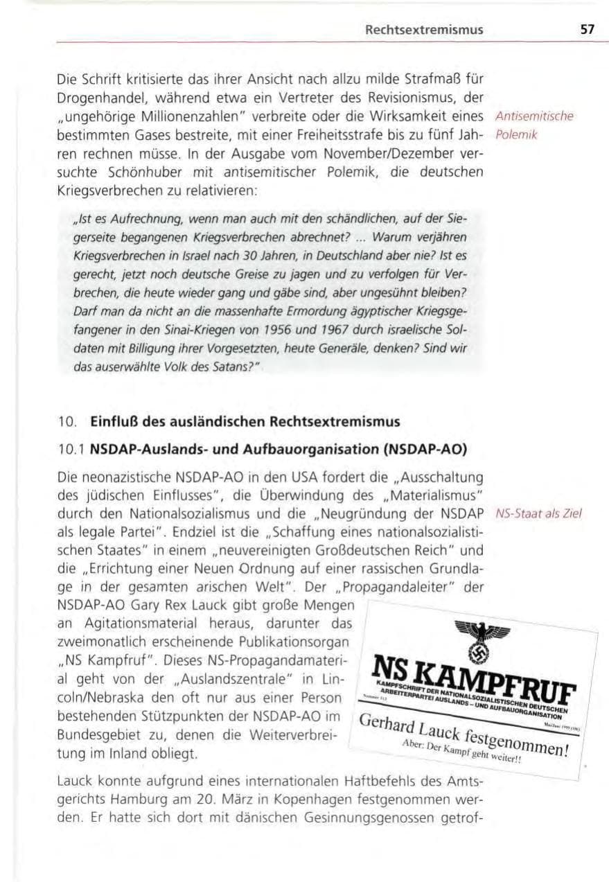 Seite 57 des Verfassungsschutzbericht 1995 Bayern