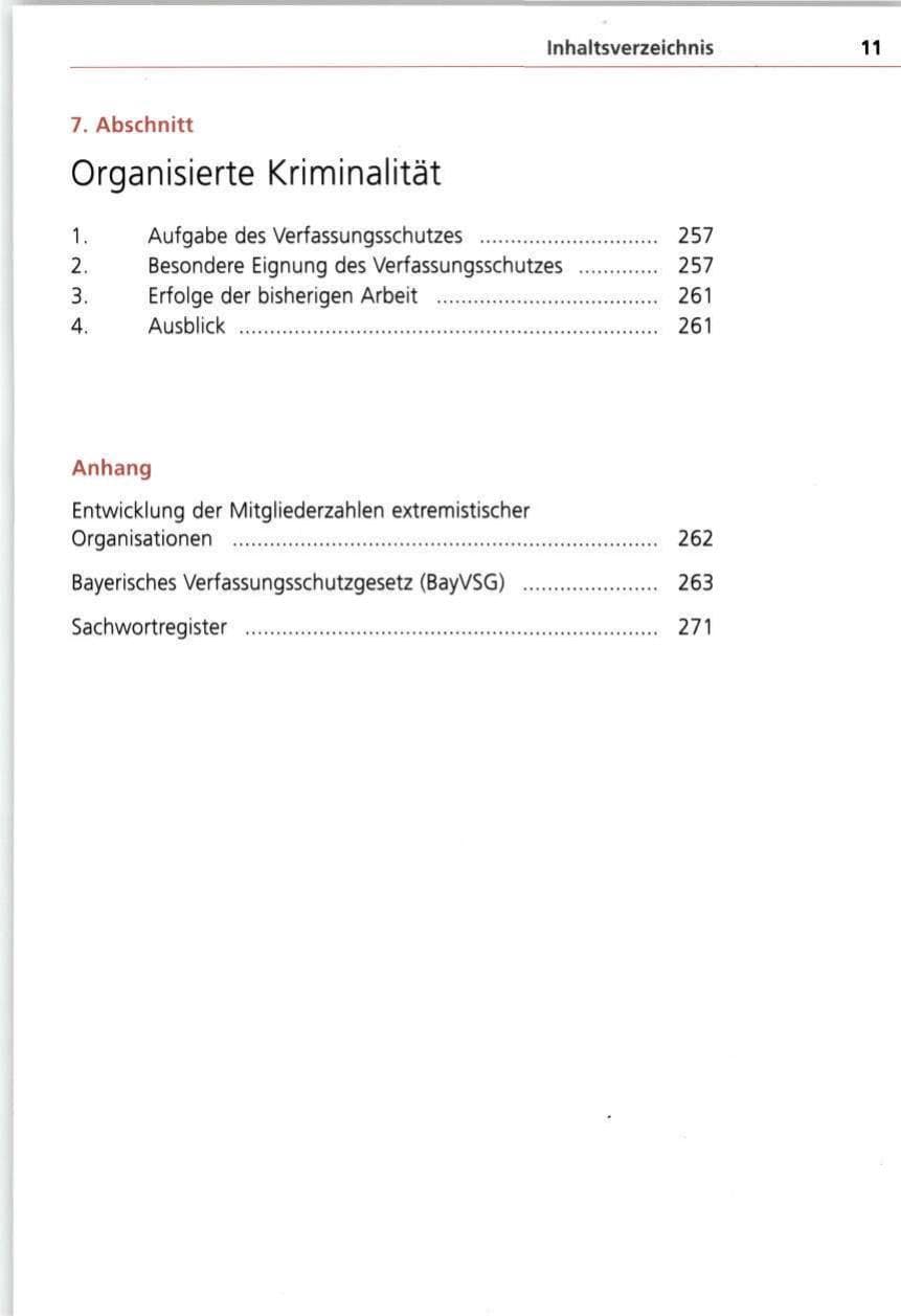 Seite 11 des Verfassungsschutzbericht 1997 Bayern