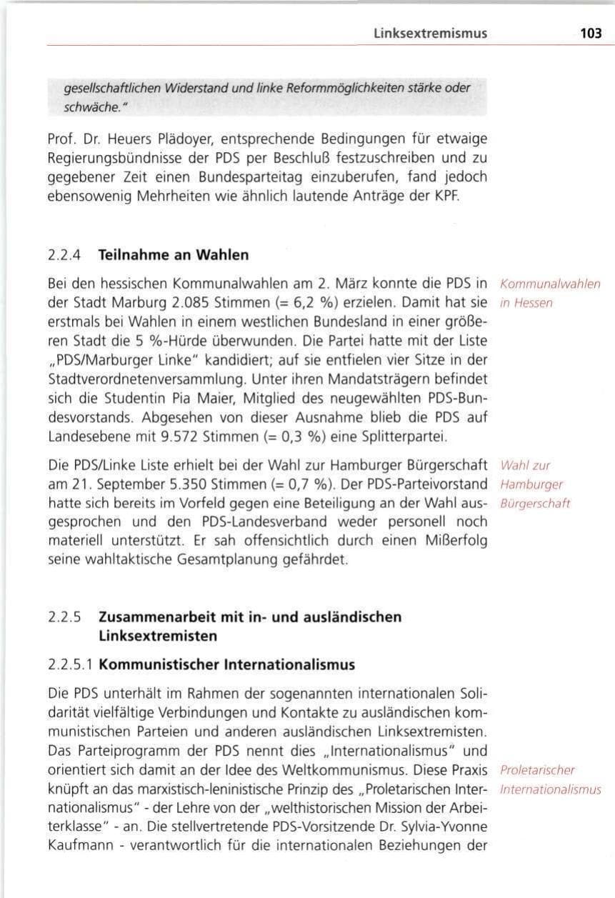 Seite 103 des Verfassungsschutzbericht 1997 Bayern