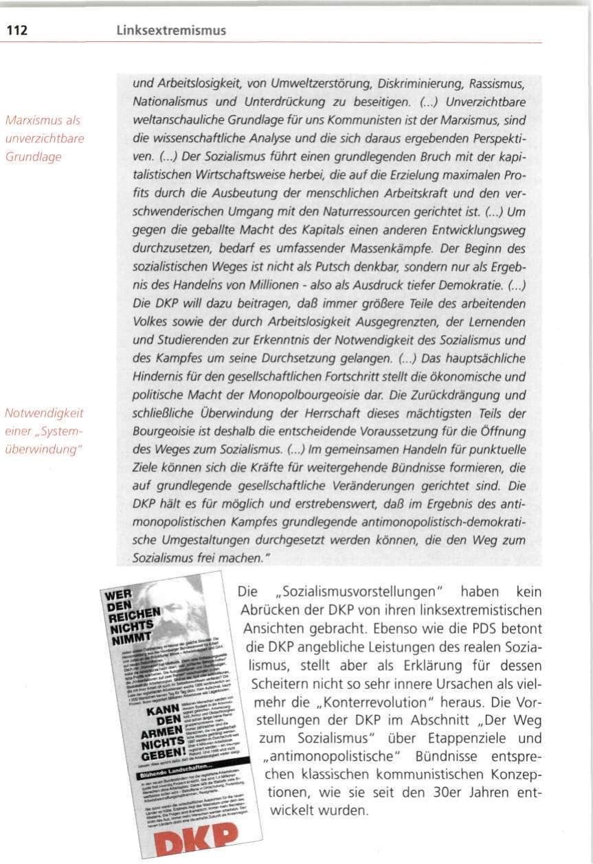 Seite 112 des Verfassungsschutzbericht 1997 Bayern