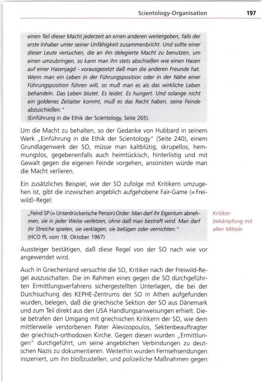 Seite 197 des Verfassungsschutzbericht 1997 Bayern