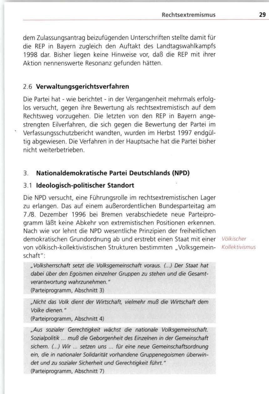 Seite 29 des Verfassungsschutzbericht 1997 Bayern