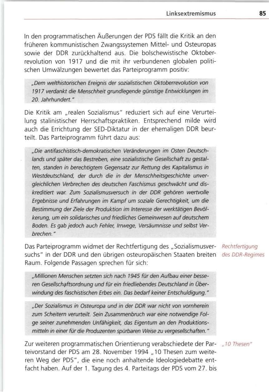 Seite 85 des Verfassungsschutzbericht 1997 Bayern