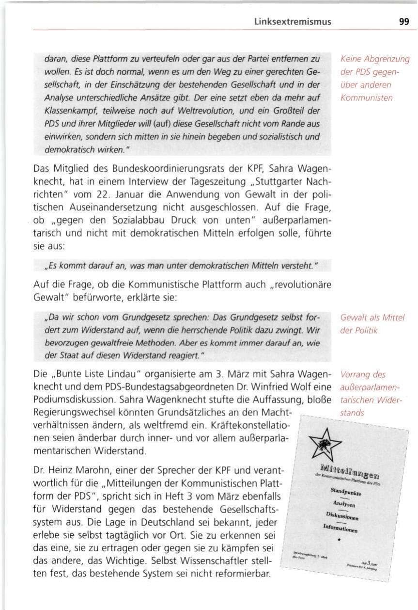 Seite 99 des Verfassungsschutzbericht 1997 Bayern