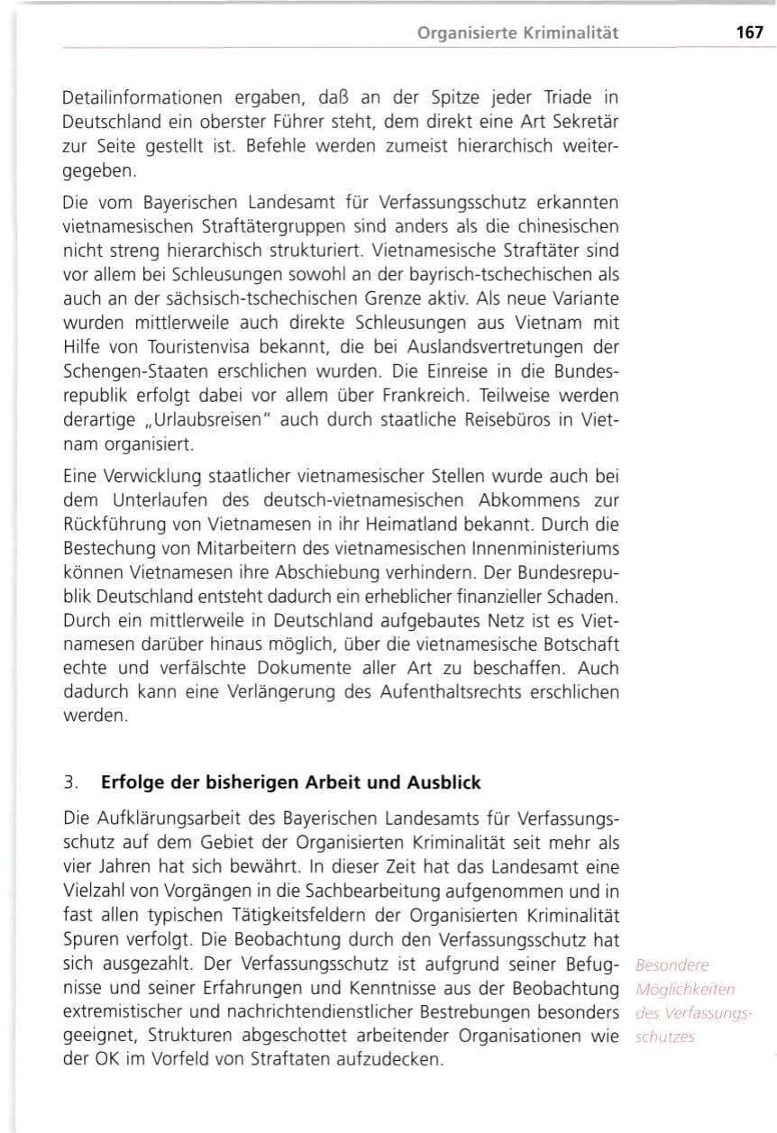 Seite 167 des Verfassungsschutzbericht 1998 Bayern