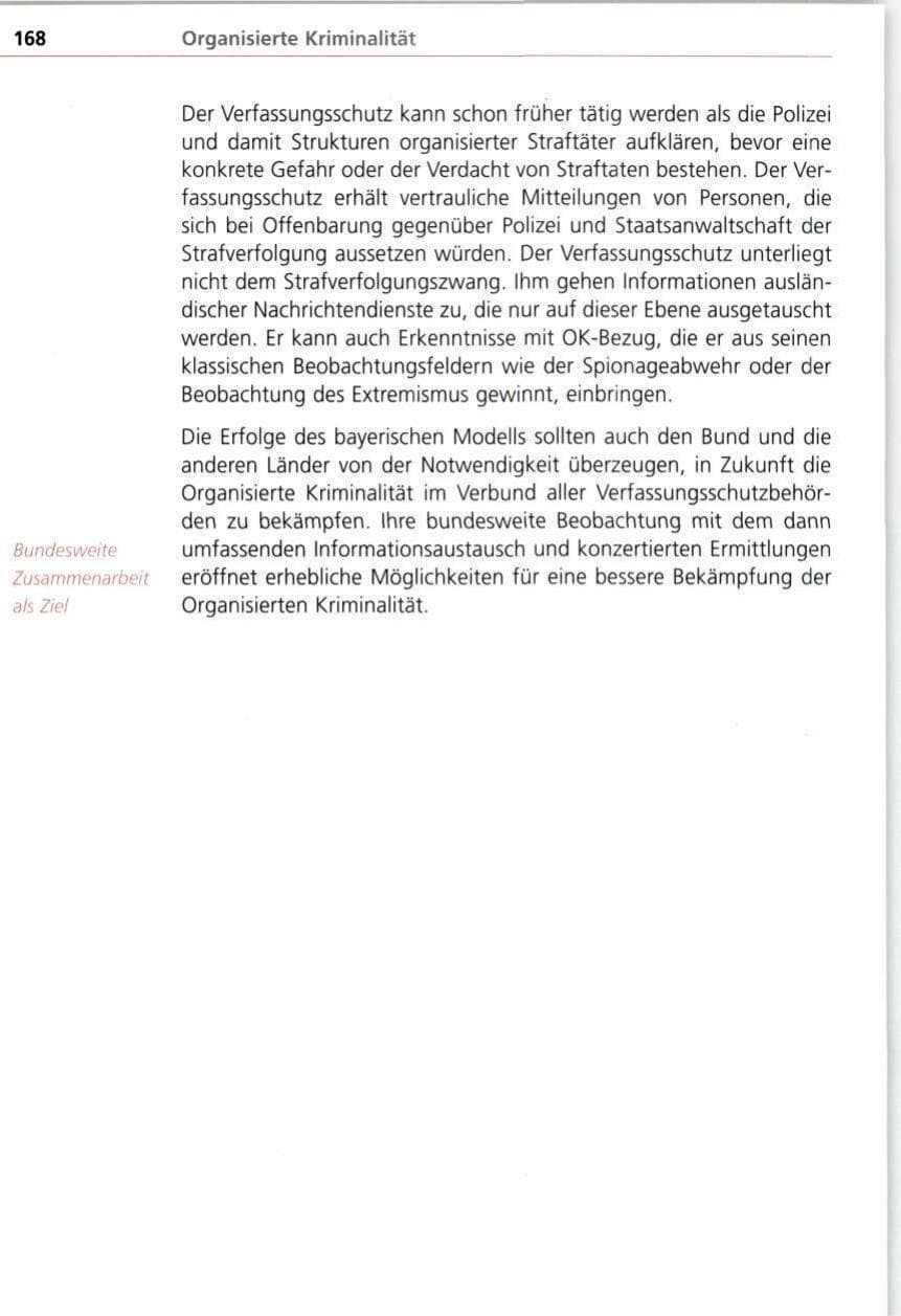 Seite 168 des Verfassungsschutzbericht 1998 Bayern