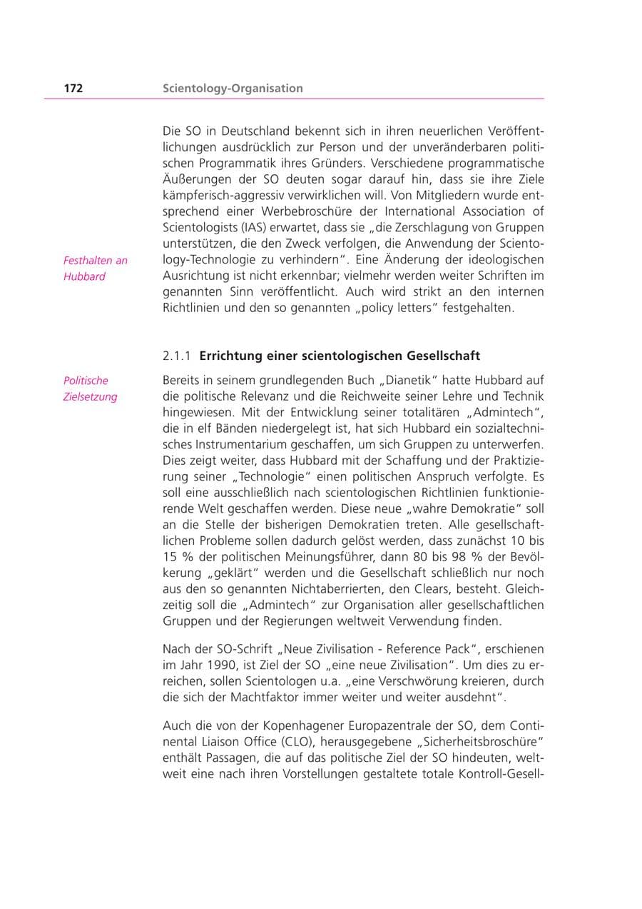 Seite 172 des Verfassungsschutzbericht 1999 Bayern