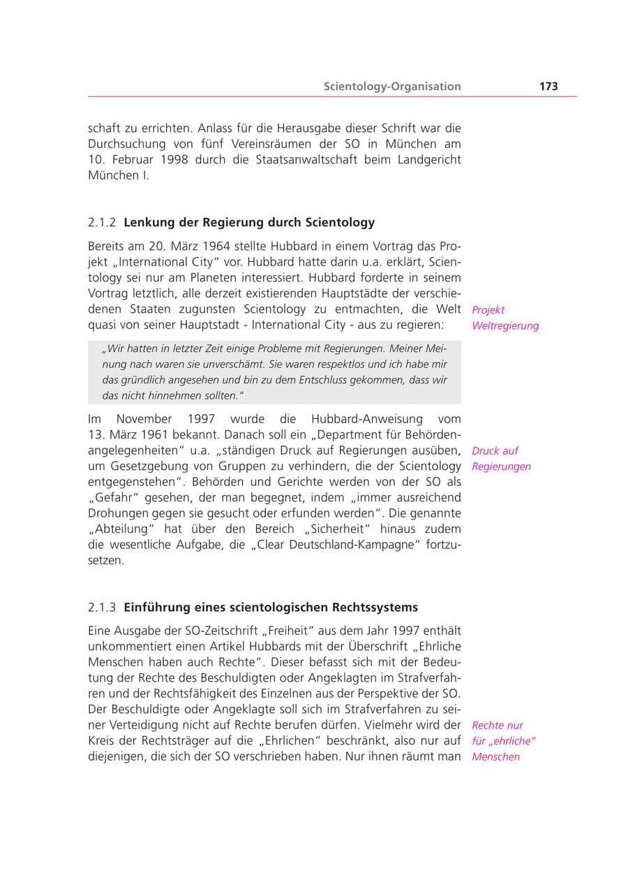 Seite 173 des Verfassungsschutzbericht 1999 Bayern
