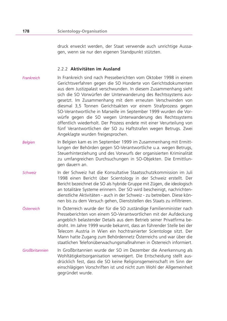 Seite 178 des Verfassungsschutzbericht 1999 Bayern