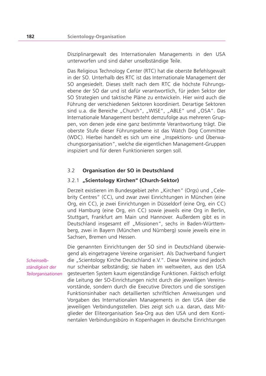 Seite 182 des Verfassungsschutzbericht 1999 Bayern