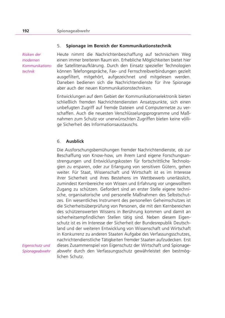 Seite 192 des Verfassungsschutzbericht 1999 Bayern