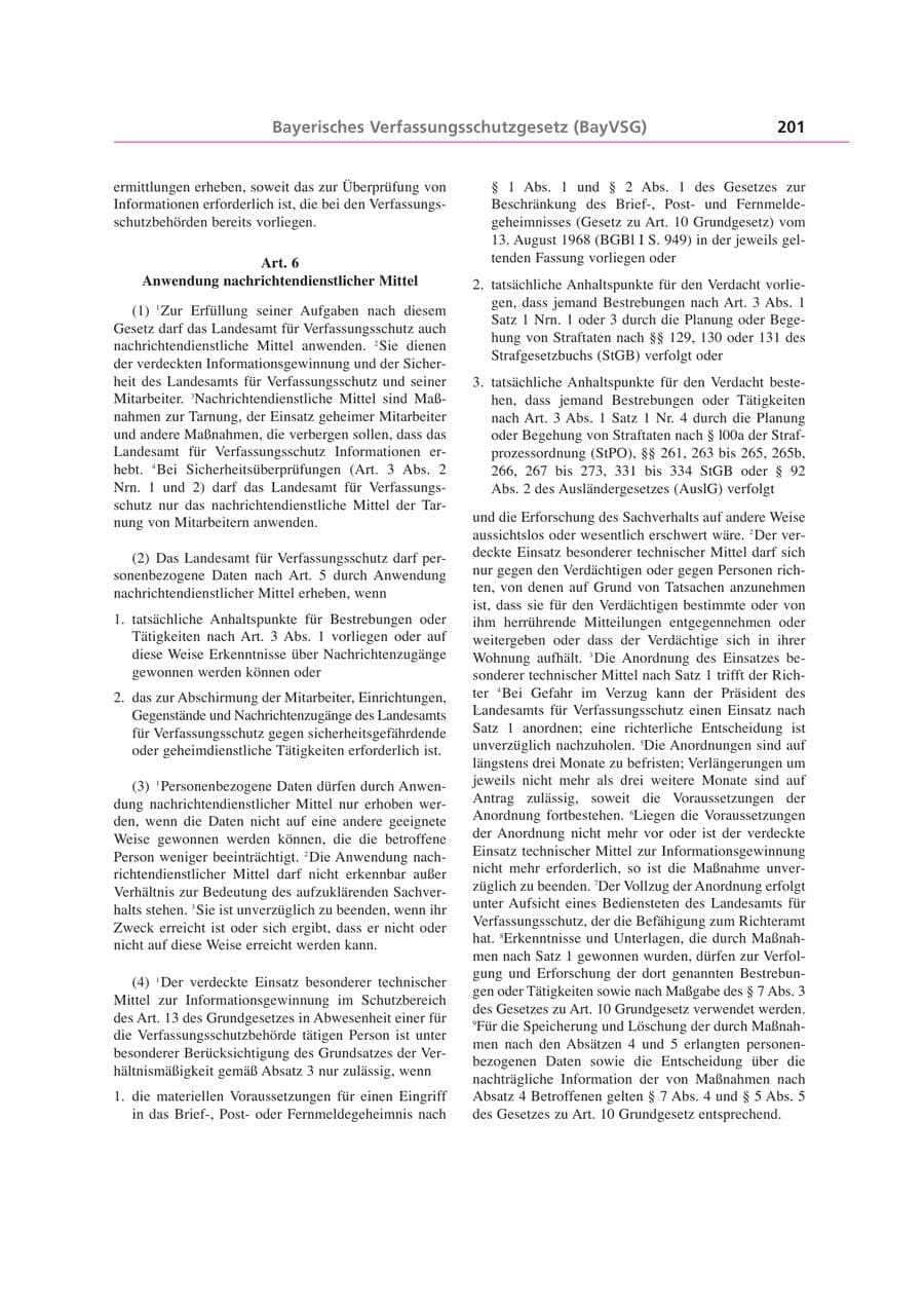 Seite 201 des Verfassungsschutzbericht 1999 Bayern