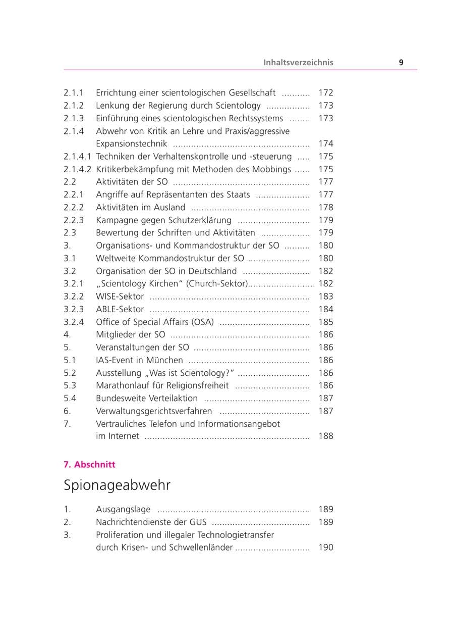 Seite 9 des Verfassungsschutzbericht 1999 Bayern