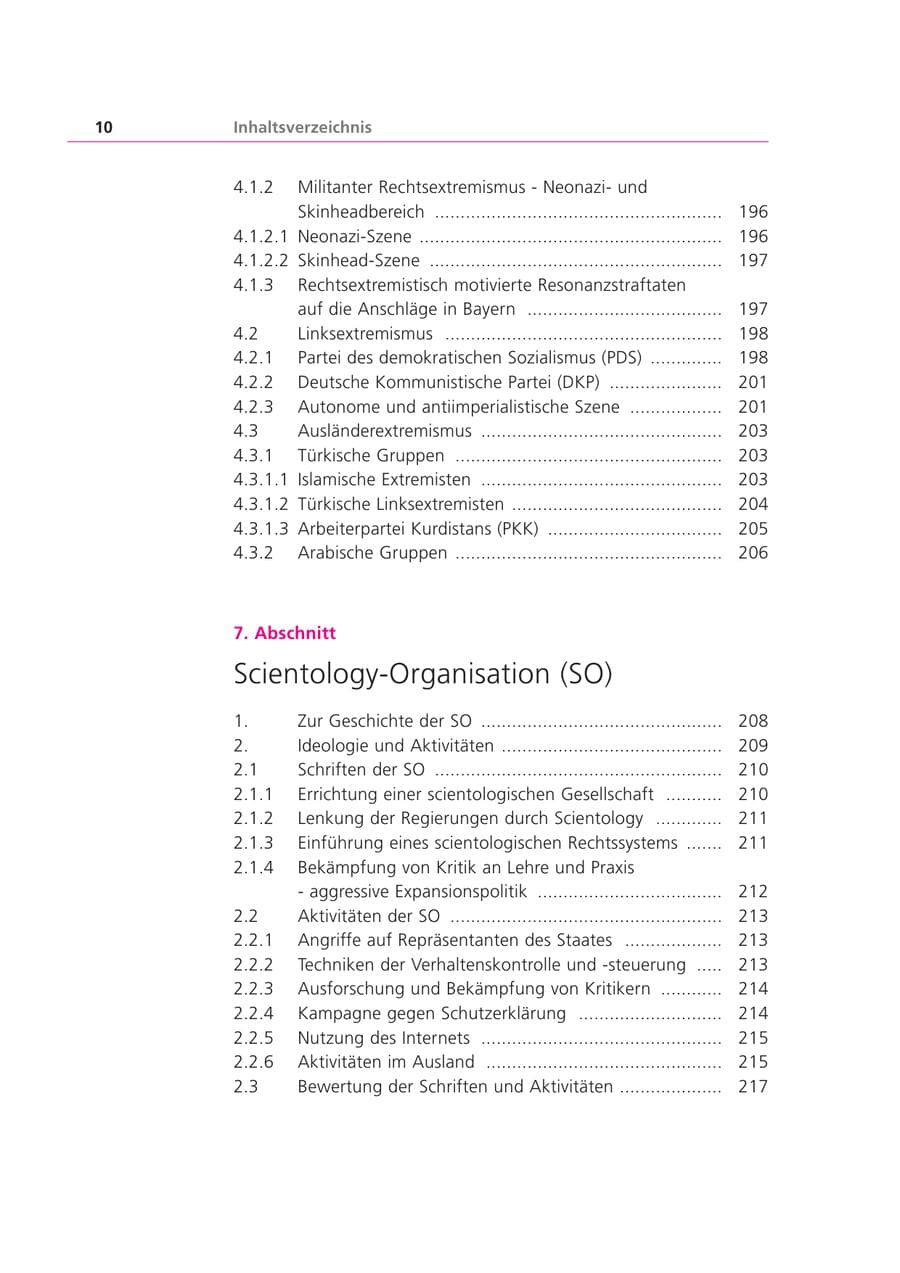 Seite 11 des Verfassungsschutzbericht 2001 Bayern