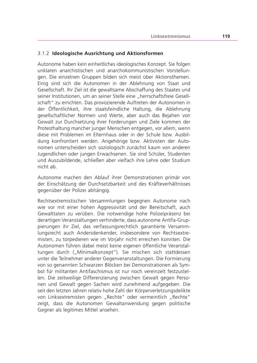 Seite 120 des Verfassungsschutzbericht 2001 Bayern