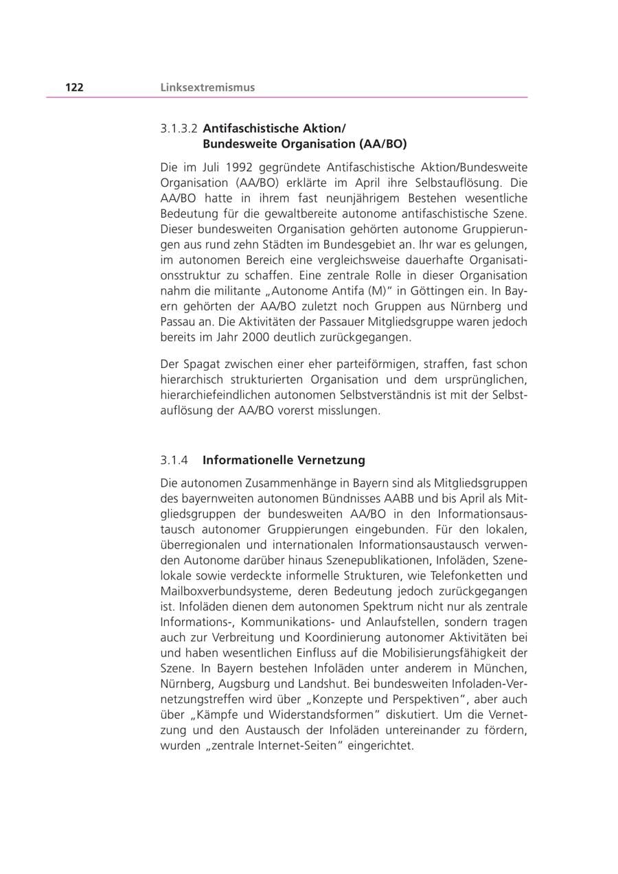 Seite 123 des Verfassungsschutzbericht 2001 Bayern