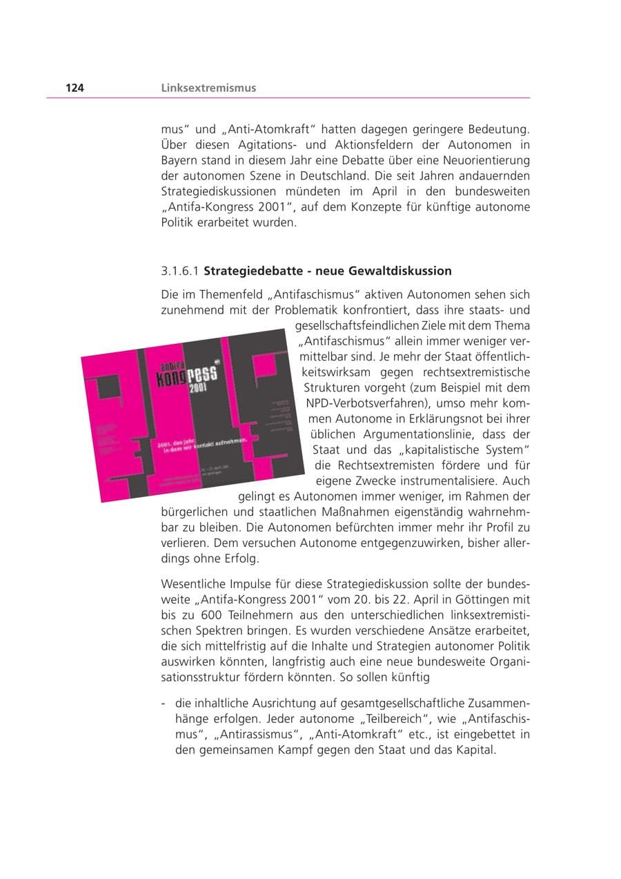 Seite 125 des Verfassungsschutzbericht 2001 Bayern