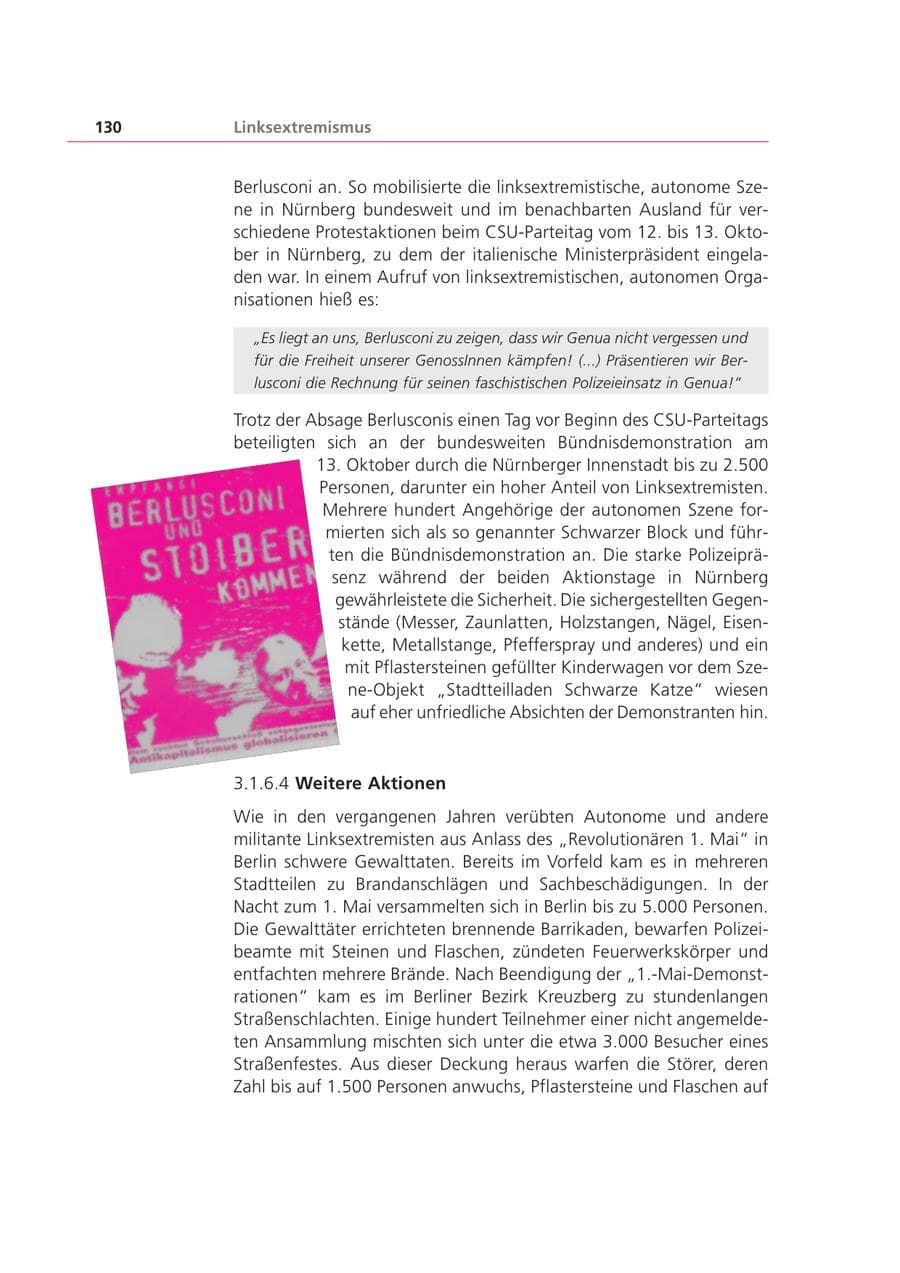 Seite 131 des Verfassungsschutzbericht 2001 Bayern