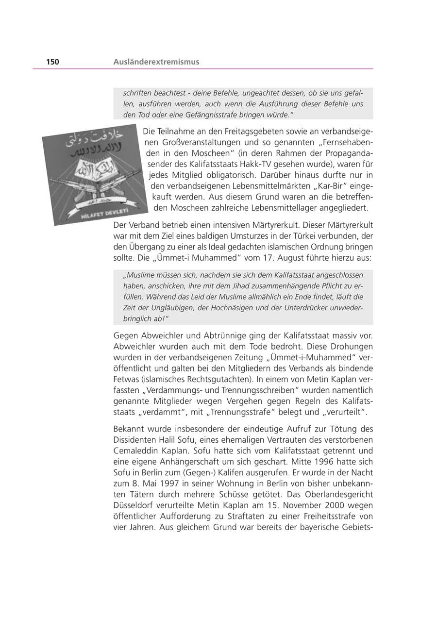 Seite 151 des Verfassungsschutzbericht 2001 Bayern