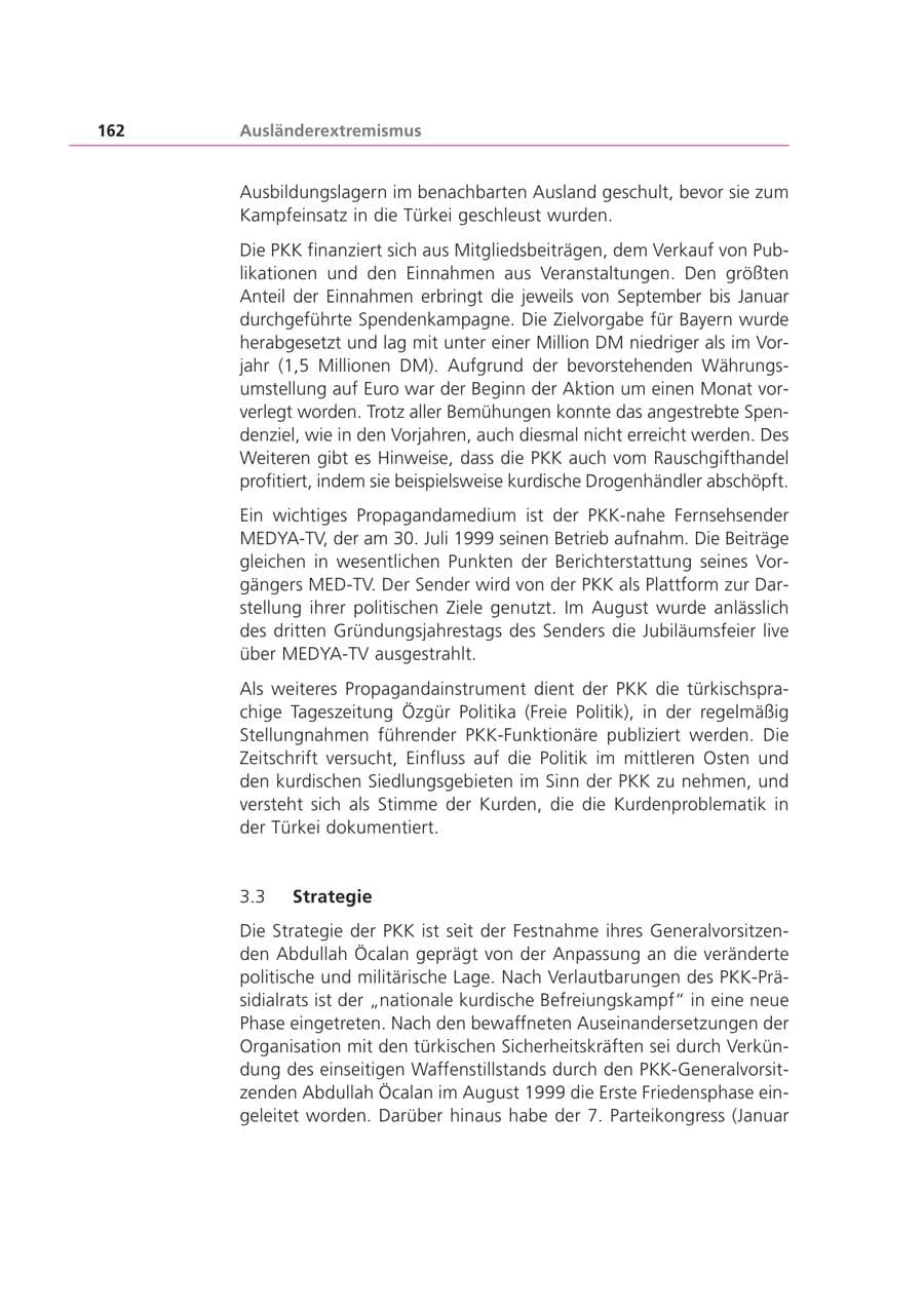 Seite 163 des Verfassungsschutzbericht 2001 Bayern