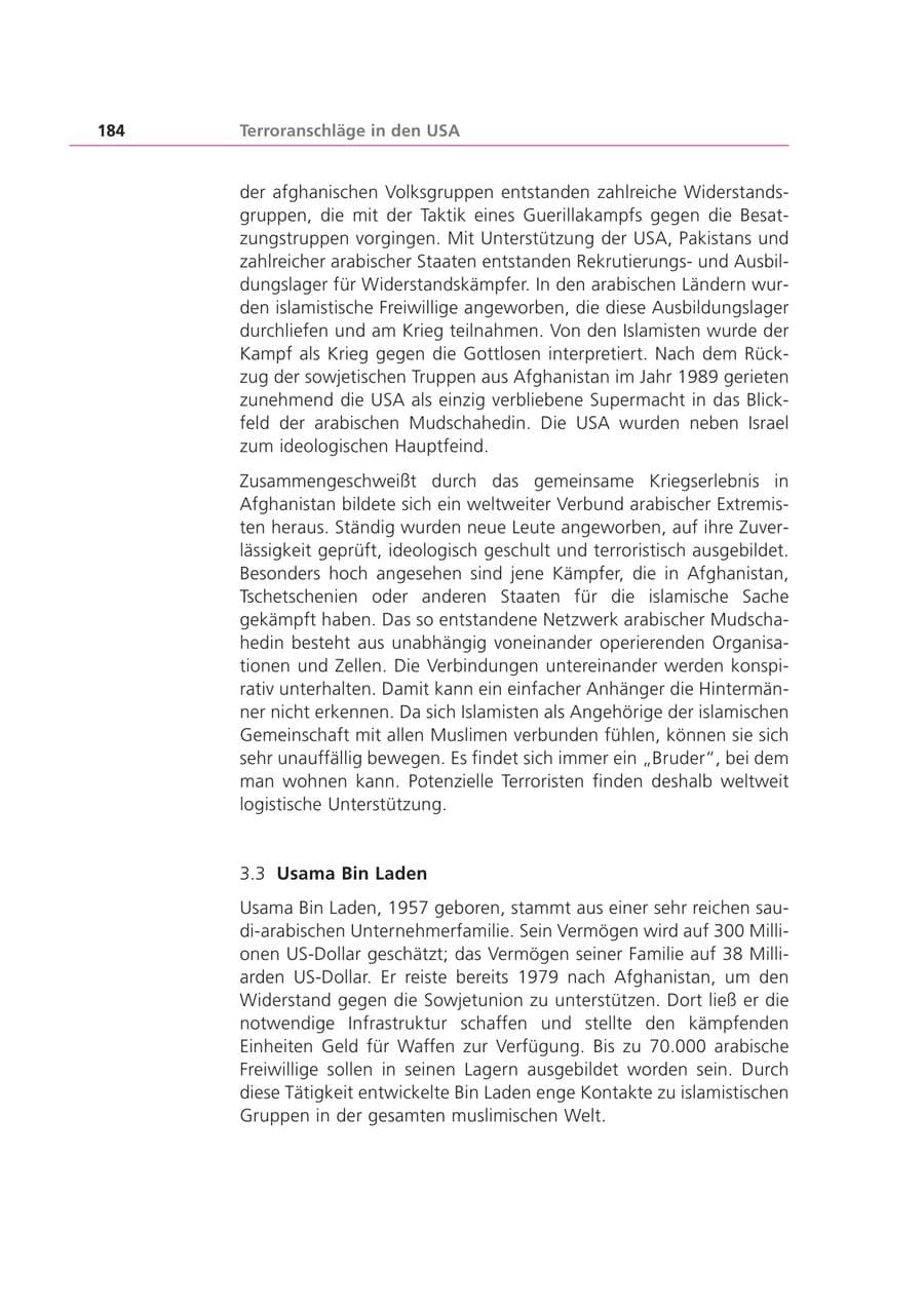 Seite 185 des Verfassungsschutzbericht 2001 Bayern