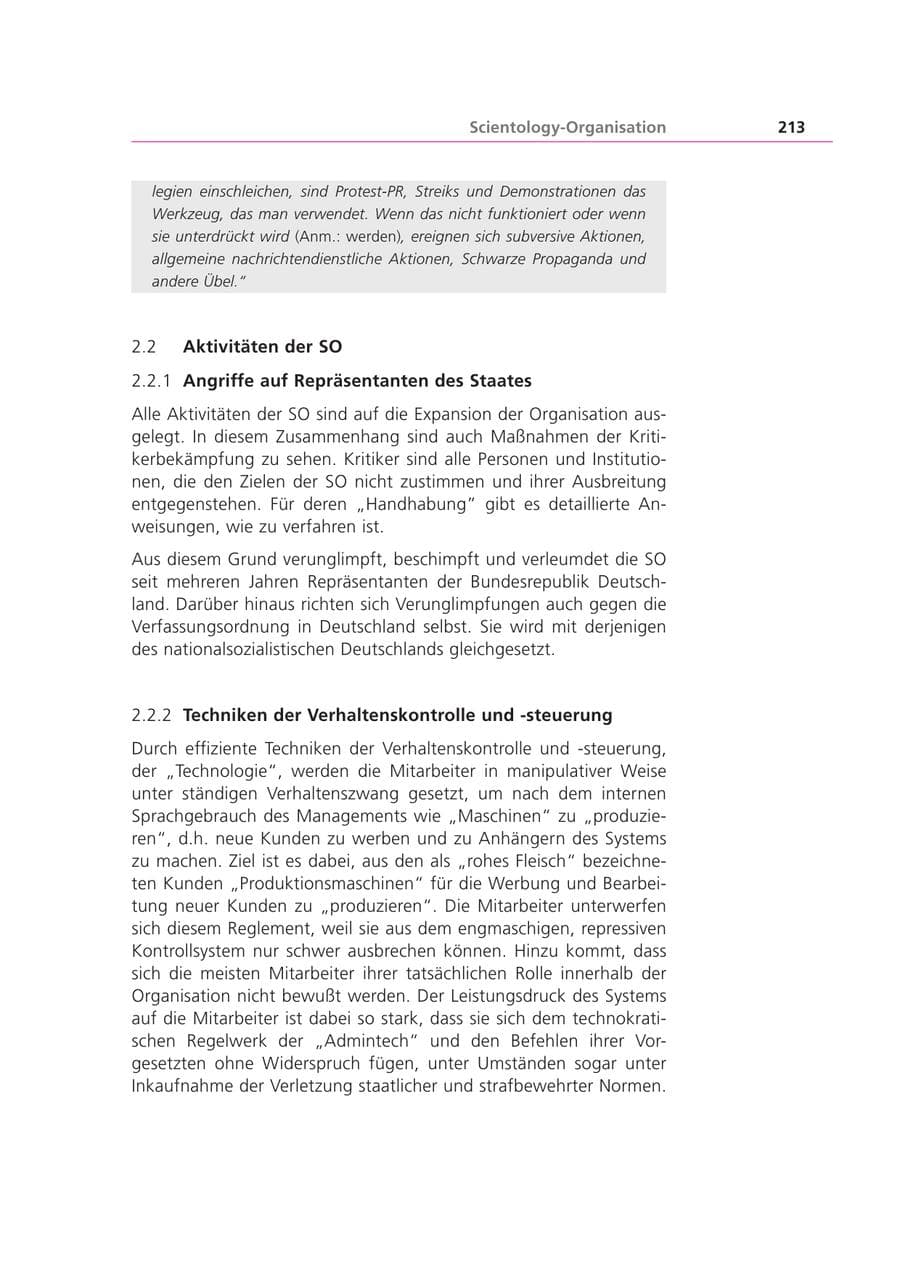 Seite 214 des Verfassungsschutzbericht 2001 Bayern