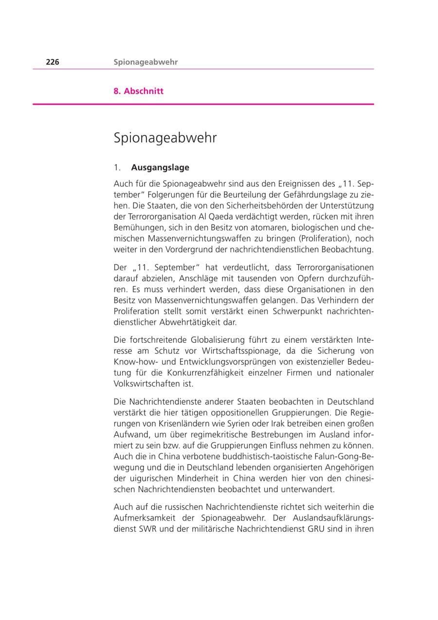 Seite 227 des Verfassungsschutzbericht 2001 Bayern
