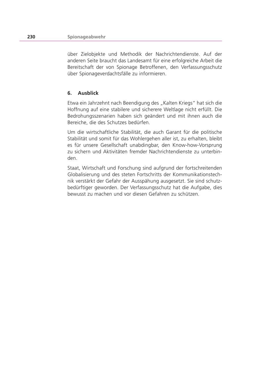 Seite 231 des Verfassungsschutzbericht 2001 Bayern