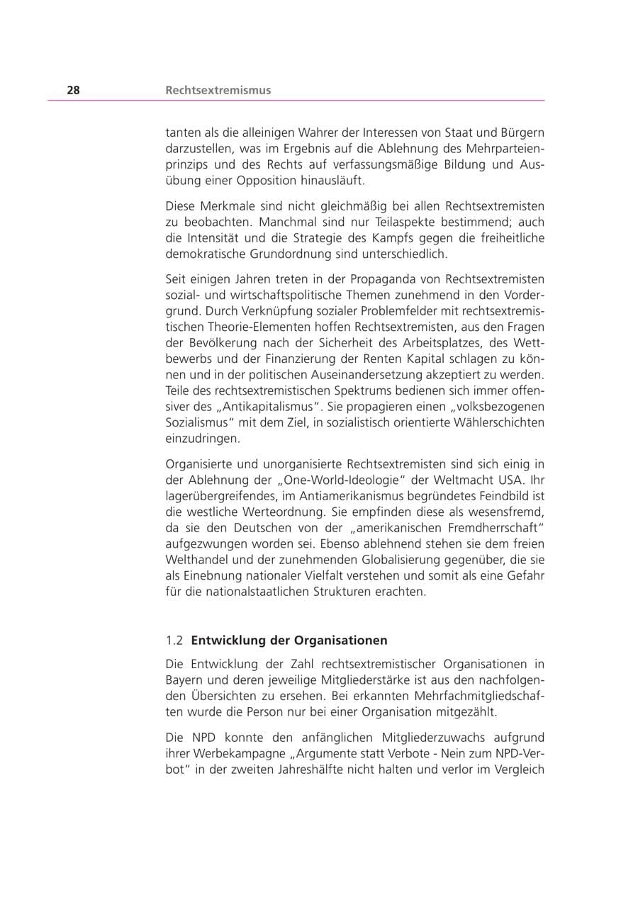 Seite 29 des Verfassungsschutzbericht 2001 Bayern