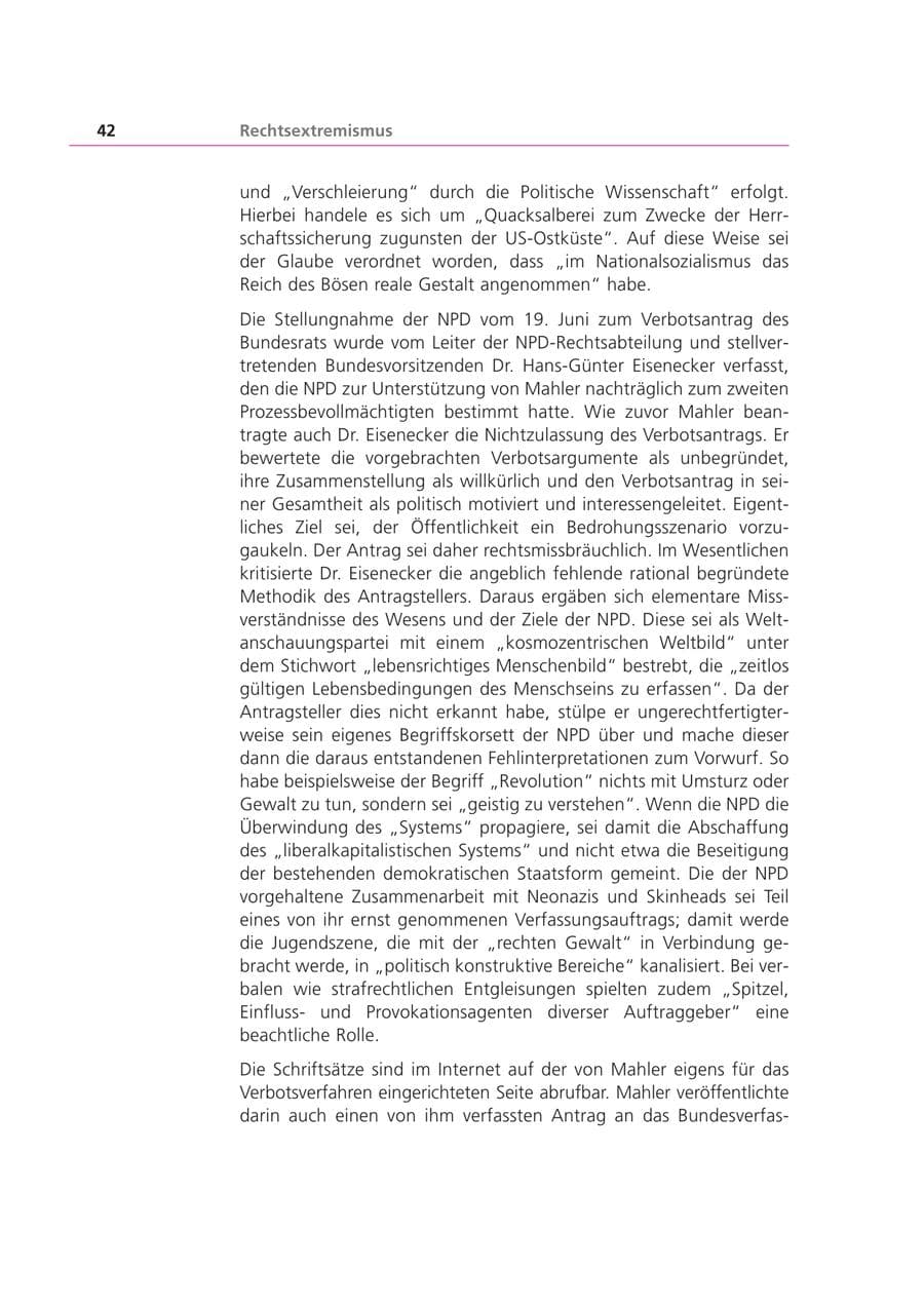Seite 43 des Verfassungsschutzbericht 2001 Bayern