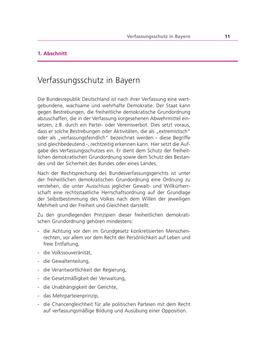 Seite 11 des Verfassungsschutzbericht 2002 Bayern