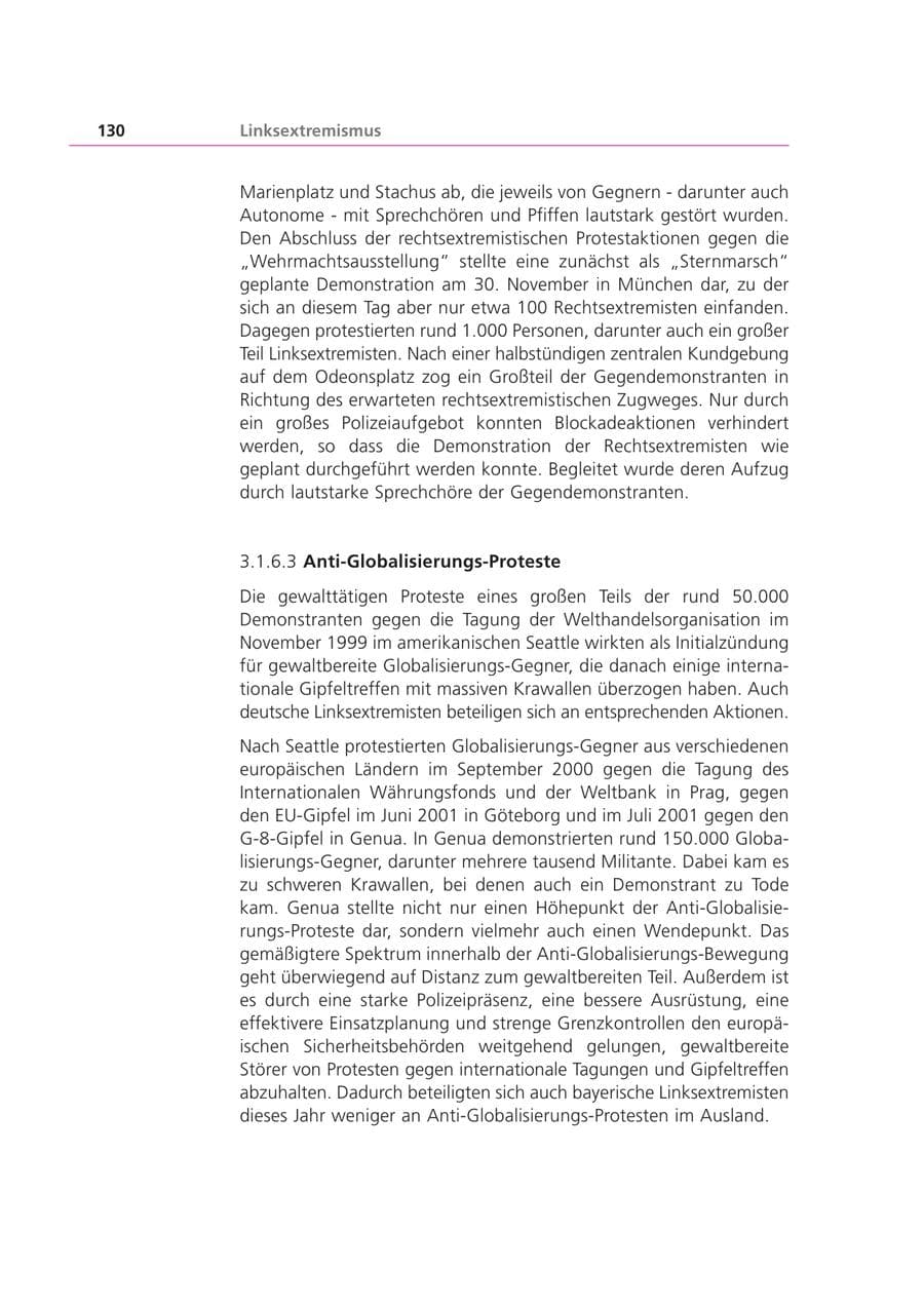 Seite 130 des Verfassungsschutzbericht 2002 Bayern