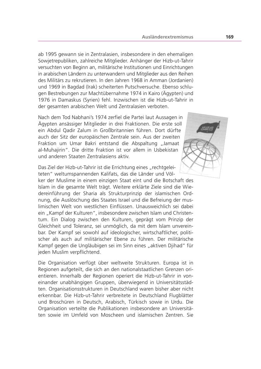 Seite 169 des Verfassungsschutzbericht 2002 Bayern