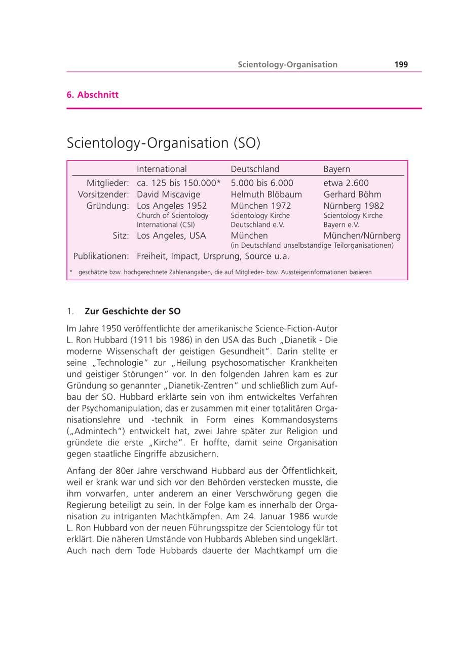 Seite 199 des Verfassungsschutzbericht 2002 Bayern