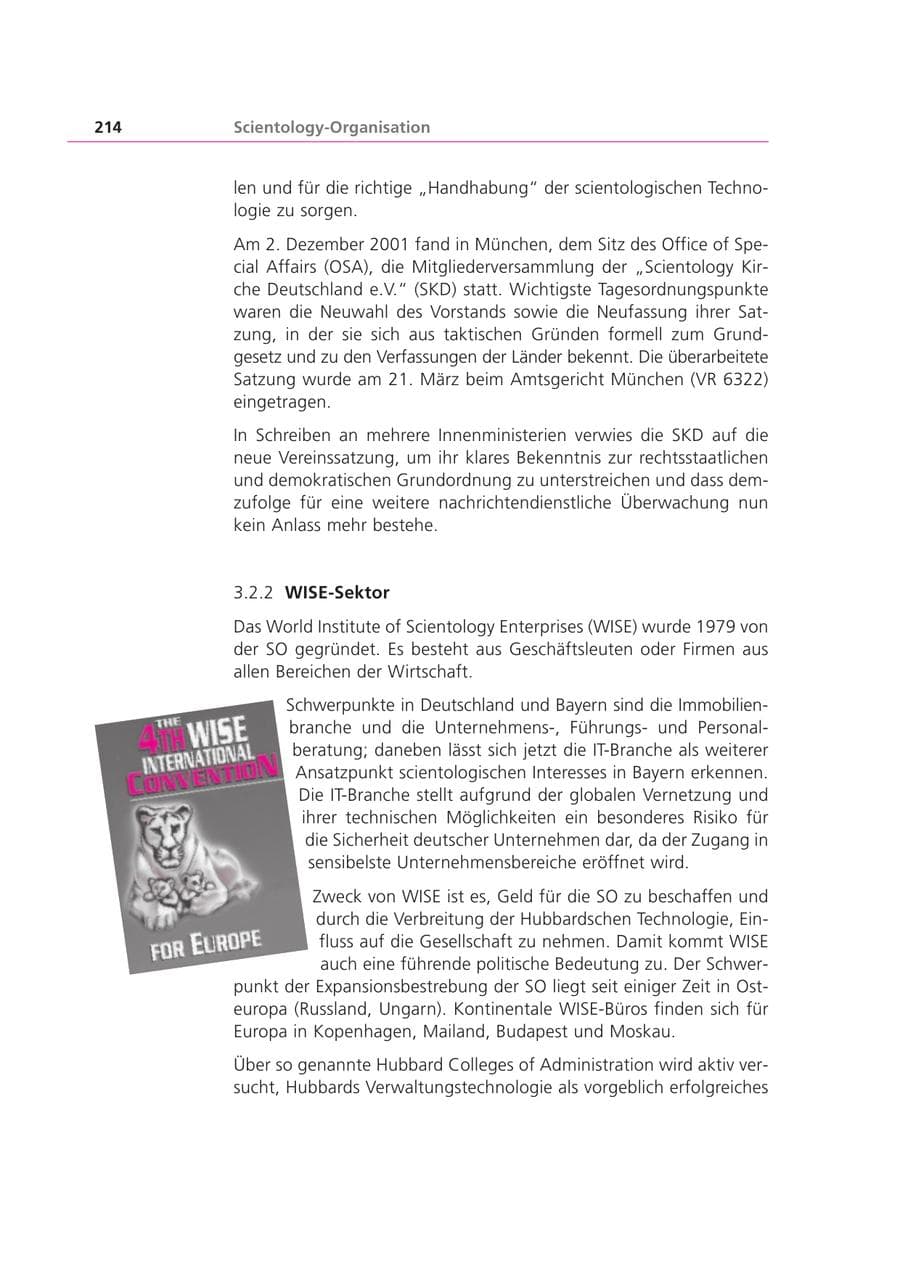 Seite 214 des Verfassungsschutzbericht 2002 Bayern