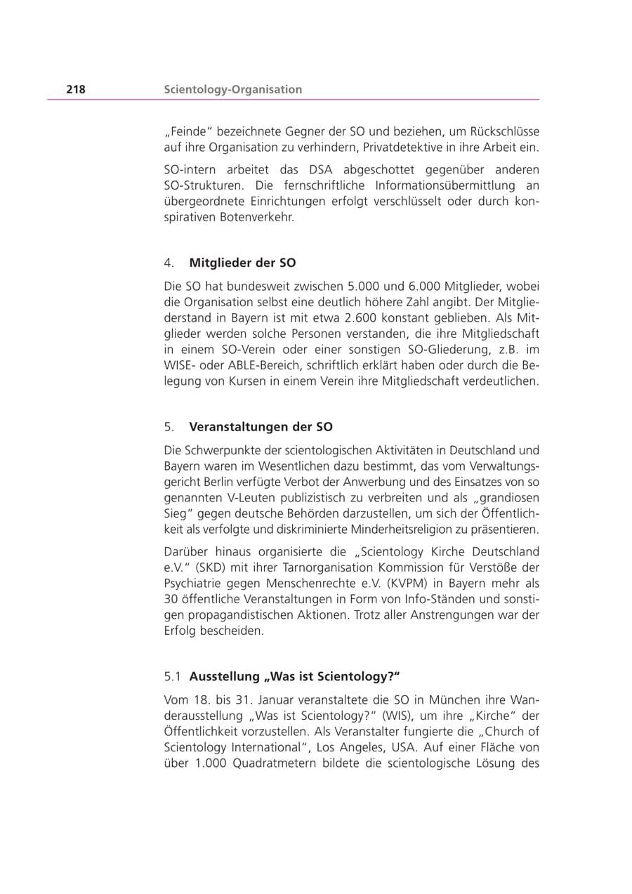 Seite 218 des Verfassungsschutzbericht 2002 Bayern