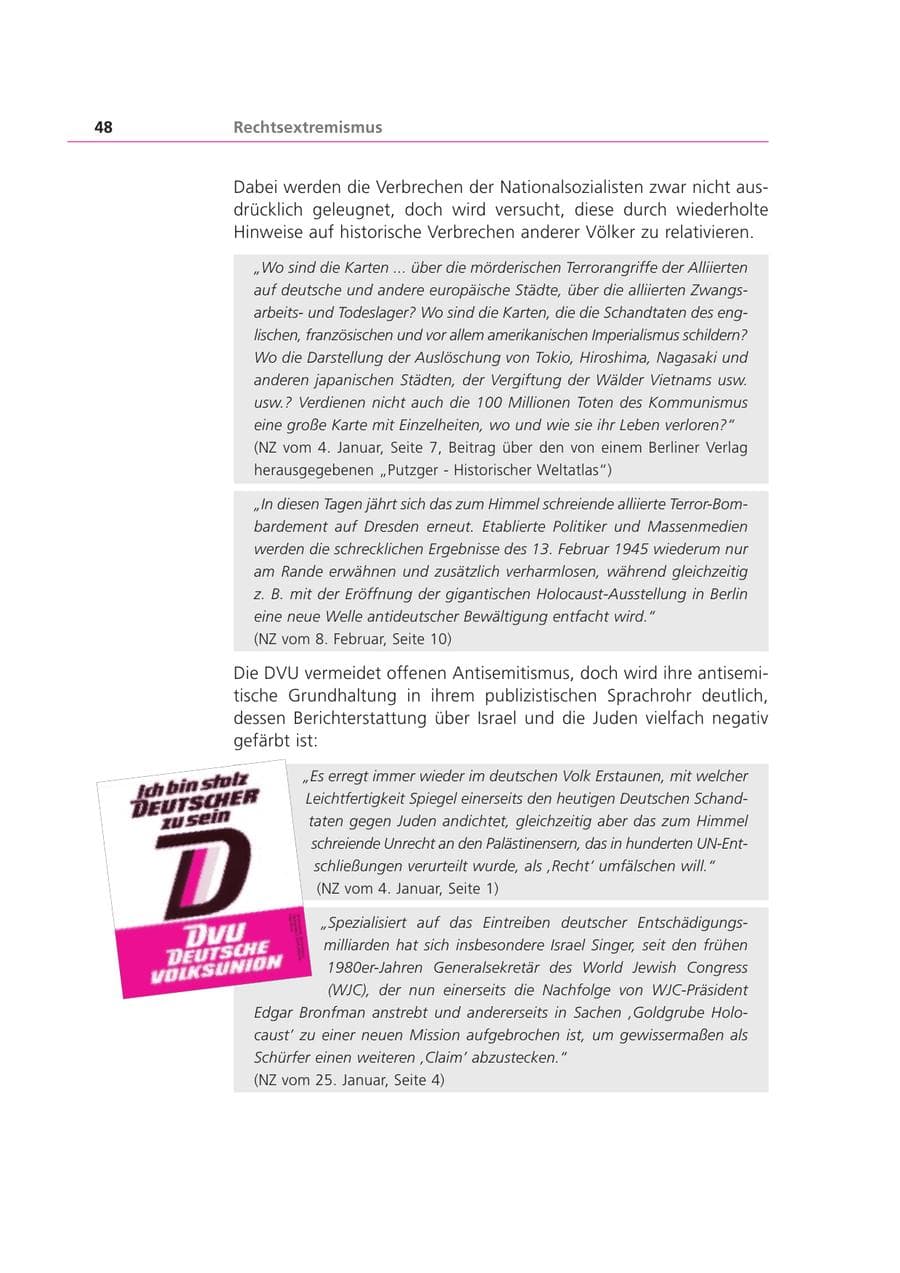 Seite 48 des Verfassungsschutzbericht 2002 Bayern