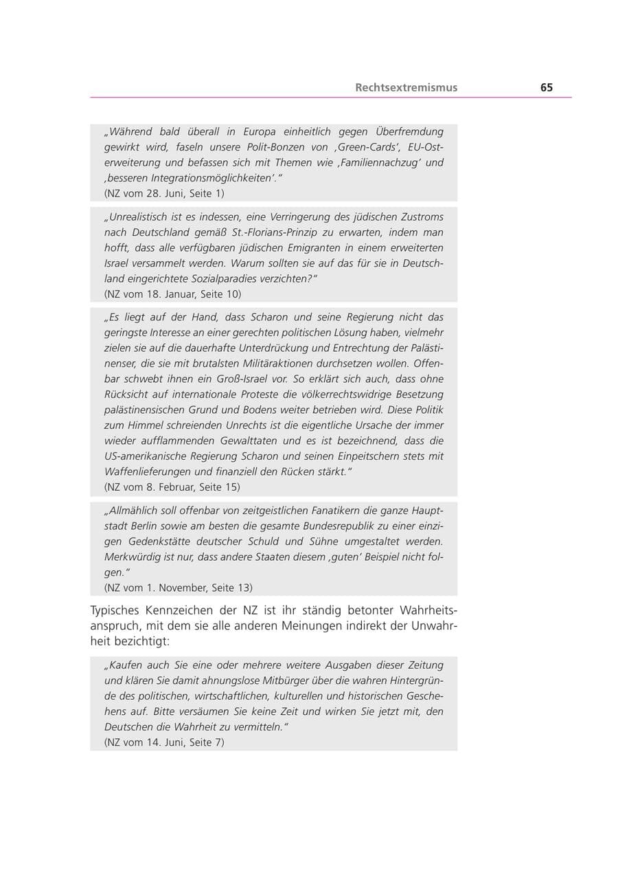Seite 65 des Verfassungsschutzbericht 2002 Bayern
