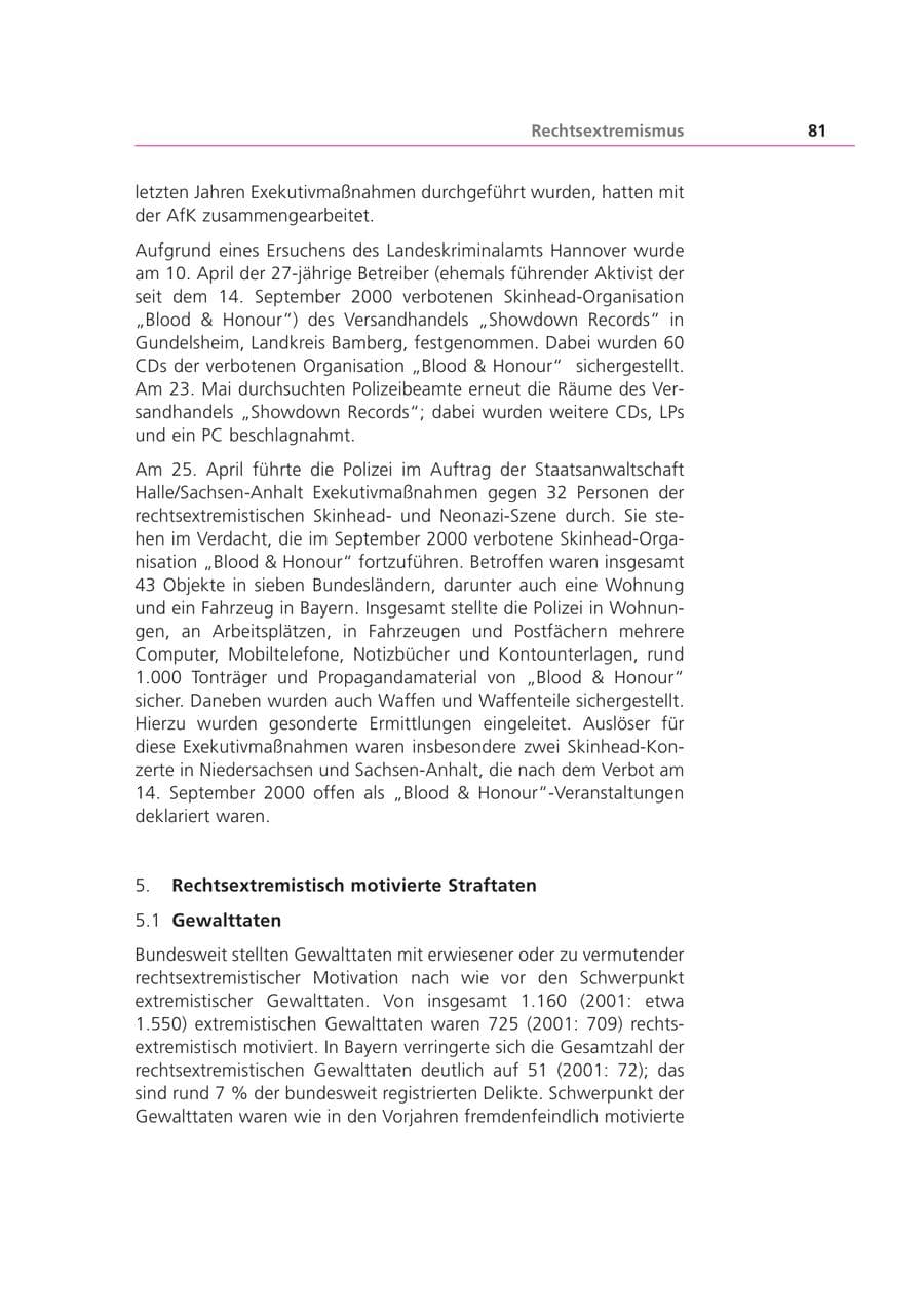 Seite 81 des Verfassungsschutzbericht 2002 Bayern