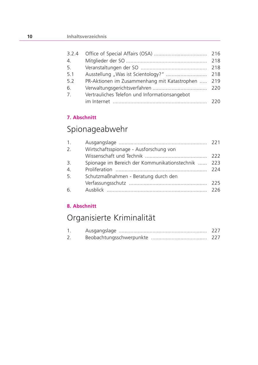 Seite 10 des Verfassungsschutzbericht 2002 Bayern