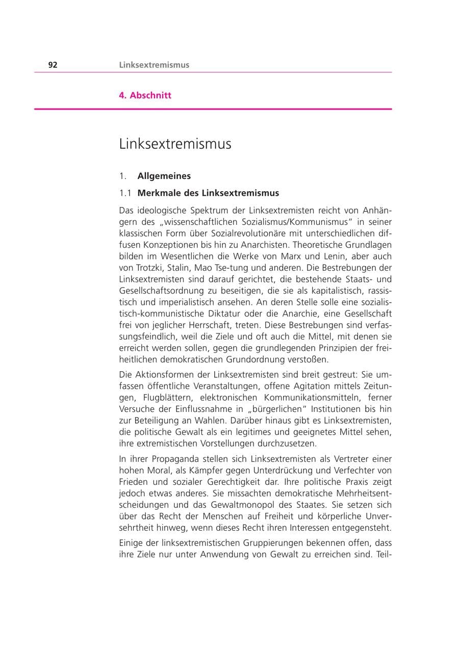 Seite 92 des Verfassungsschutzbericht 2002 Bayern